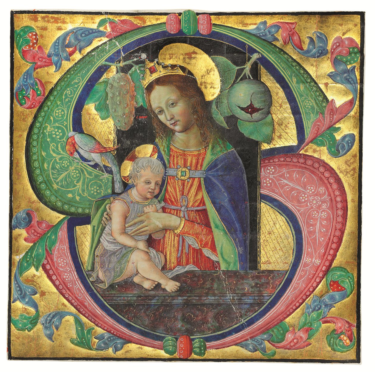 Madonna és gyermek, valószínűleg Milánó, 1490 körül alkotó: Northern Italian School