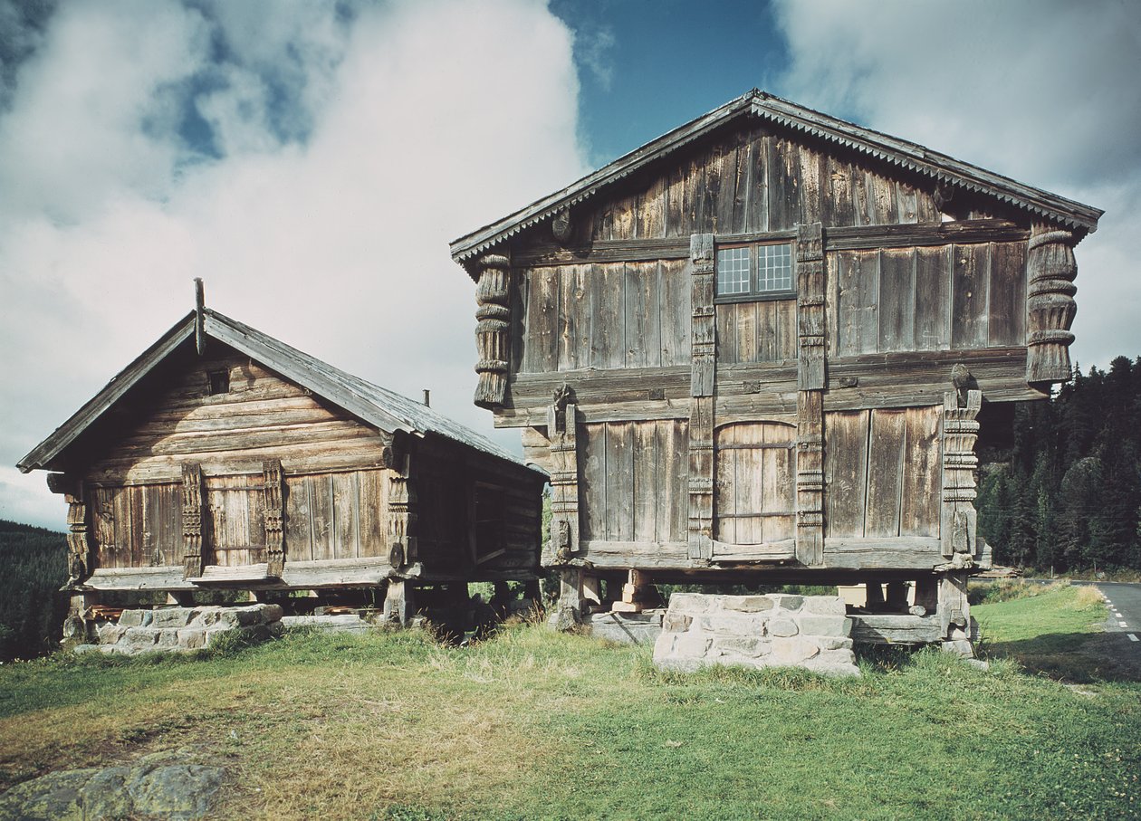 Parasztházak, 1712 körül épültek alkotó: Norwegian School