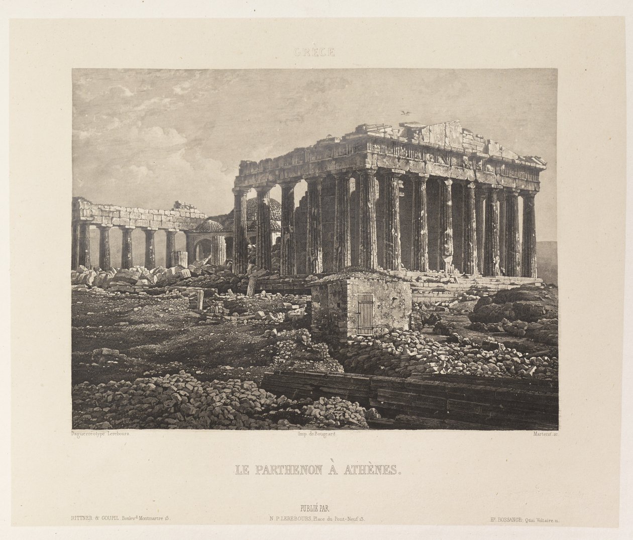 Görögország. A Parthenon Athénban alkotó: Nöel Marie Paymal Lerebours