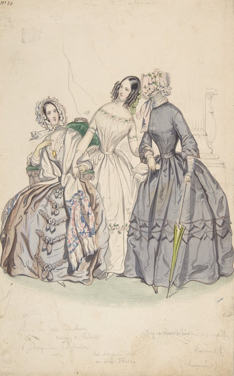 Jelmeztervezés, 1836-37. alkotó: Numa Bassaget