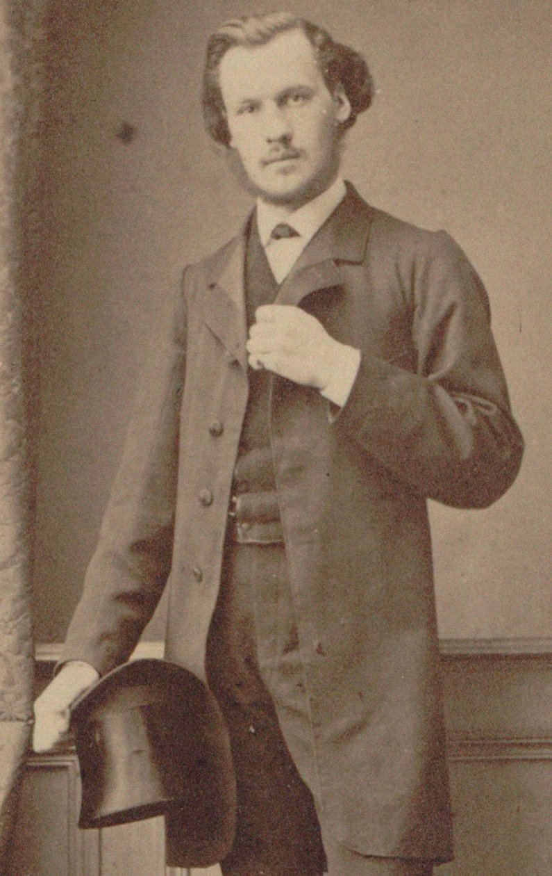 Charles Lenepveu zeneszerző portréja 1840-1910, 1870. alkotó: Numa Blanc