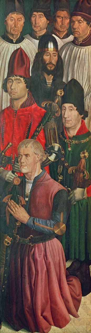 A lovagok táblája, a Szent Vince poliptichonból, 1465 körül alkotó: Nuno Goncalves or Gonzalvez