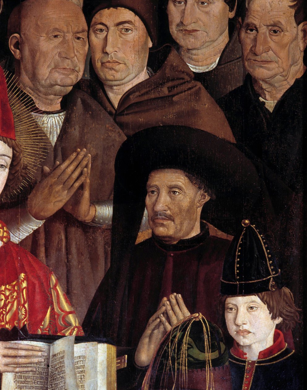 Szent Vince poliptichonja (Paineis de Sao Vicente de Fora). Henri Le Navigateur (1394-1460), portugál herceg portréja. Nuno Goncalves 15. századi portugál festő festményének részlete. Nemzeti Ókori Művészeti Múzeum, Lisszabon alkotó: Nuno Goncalves or Gonzalvez