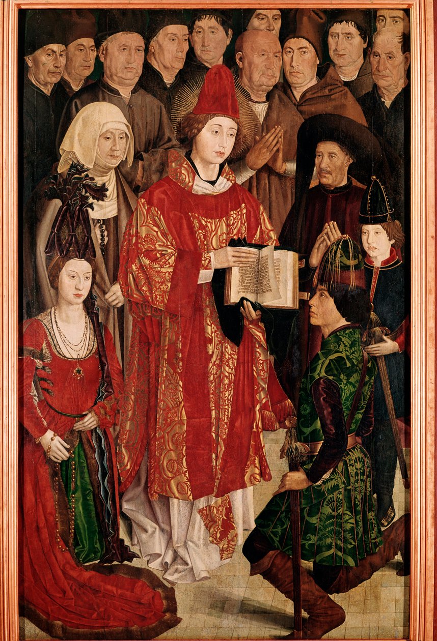 Saint Vincent poliptichonja: a Infante tábla, Navigátor Henrikkel és a portugál királyi családdal (Fafestmény, 1469 körül) alkotó: Nuno Goncalves or Gonzalvez