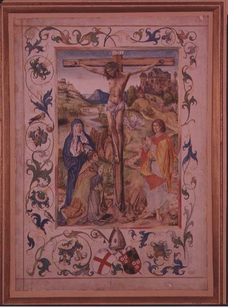 Krisztus a kereszten (vellum) alkotó: Nuremberg School