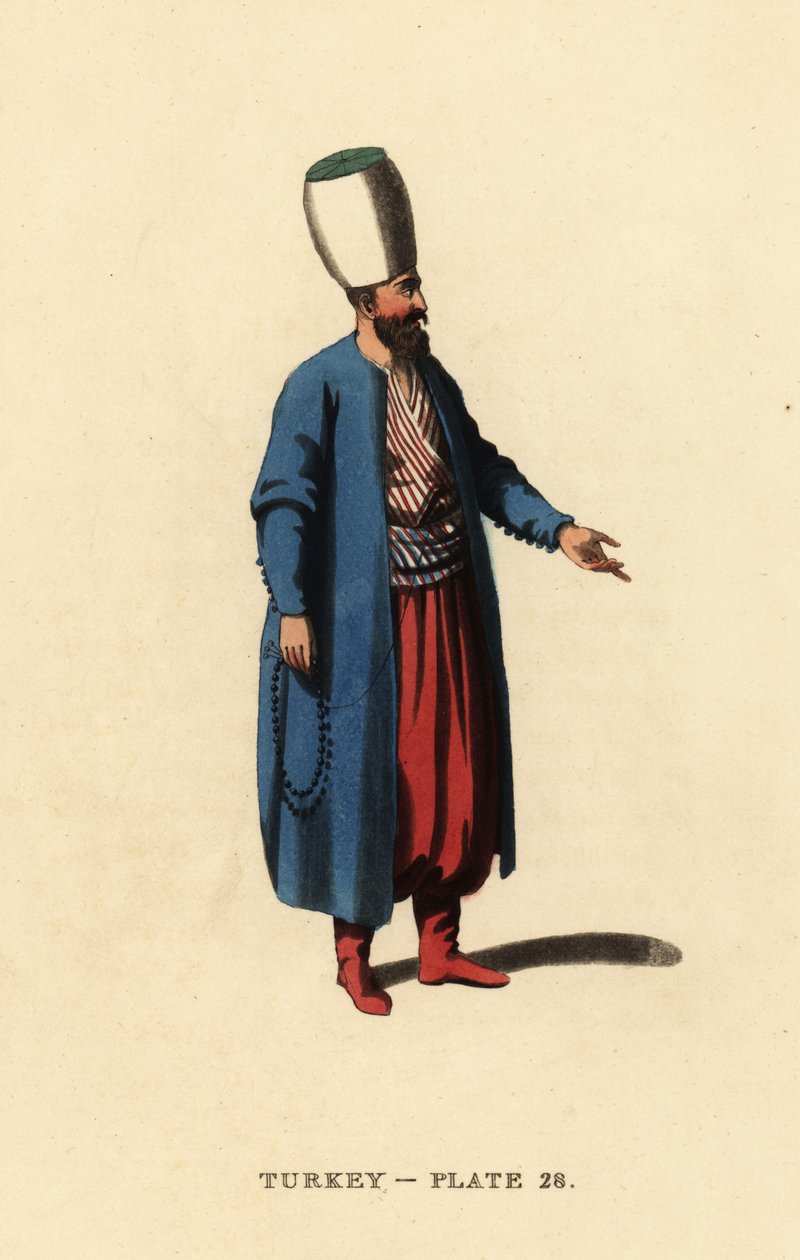 A janicsárok vagy az oszmán gyalogság tisztje alkotó: Octavian (after) Dalvimart