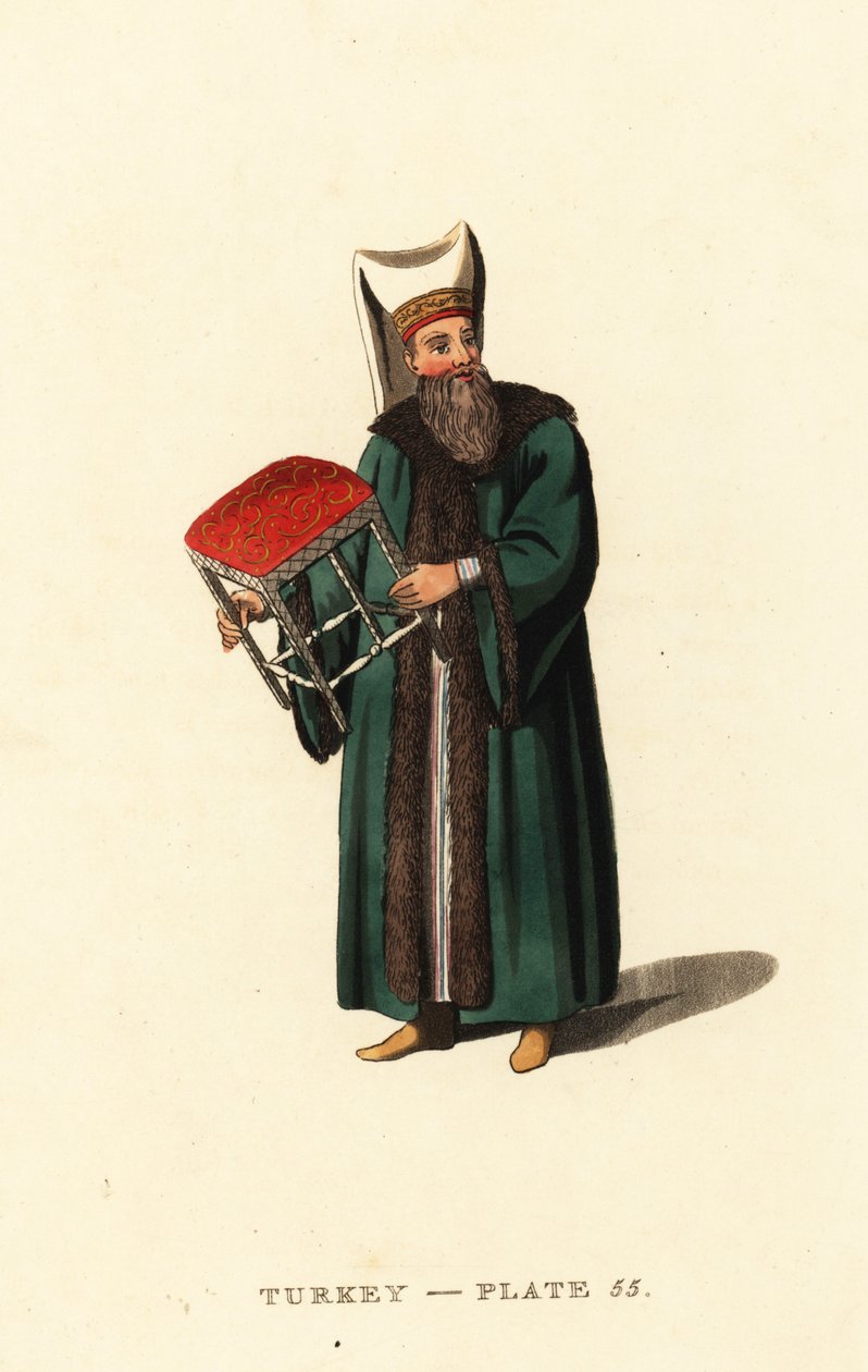 Zsámolyhordozó a Grand Signiornak, az Oszmán Birodalom szultánjának alkotó: Octavian (after) Dalvimart