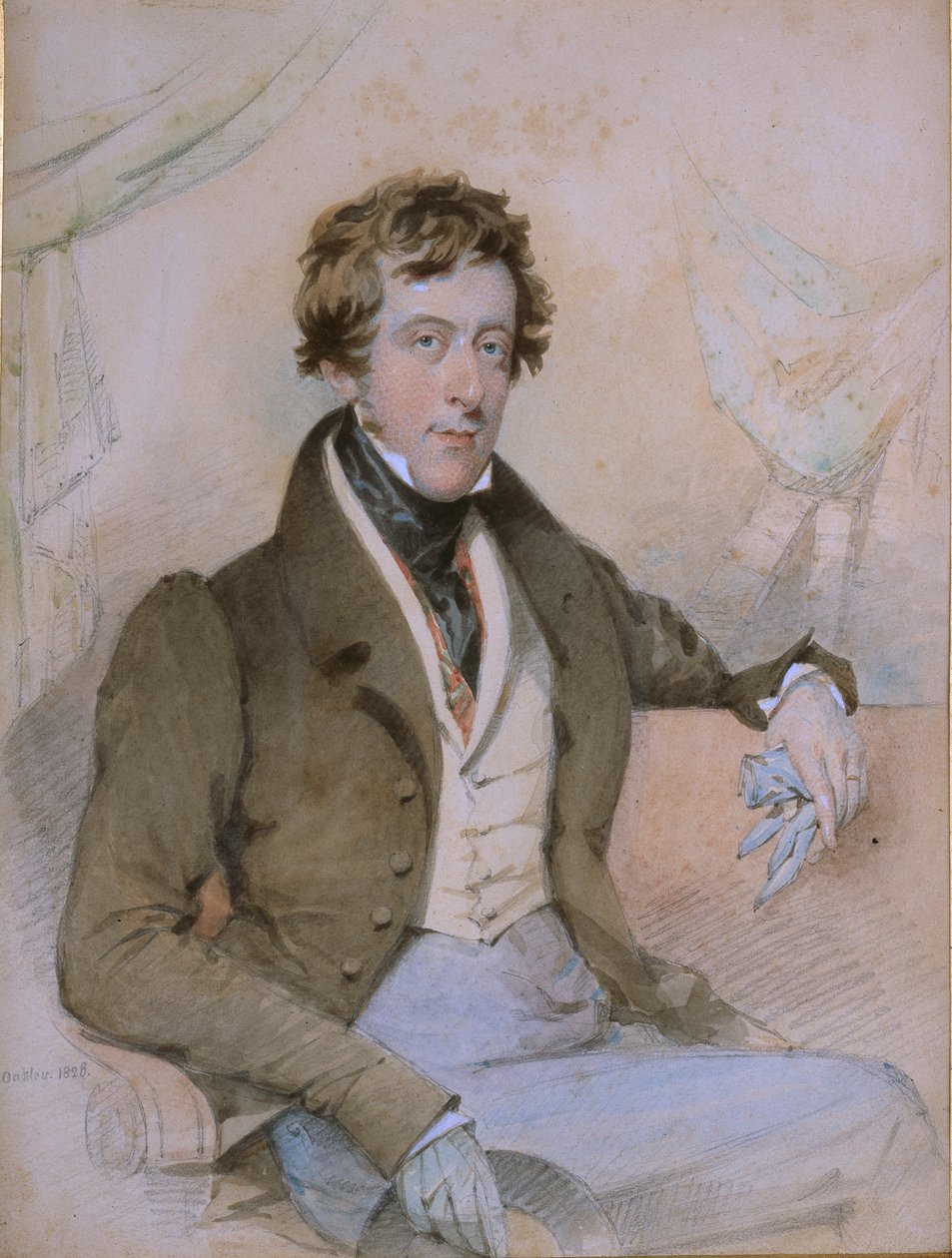 William Spencer, Devonshire 6. hercegének portréja alkotó: Octavius Oakley
