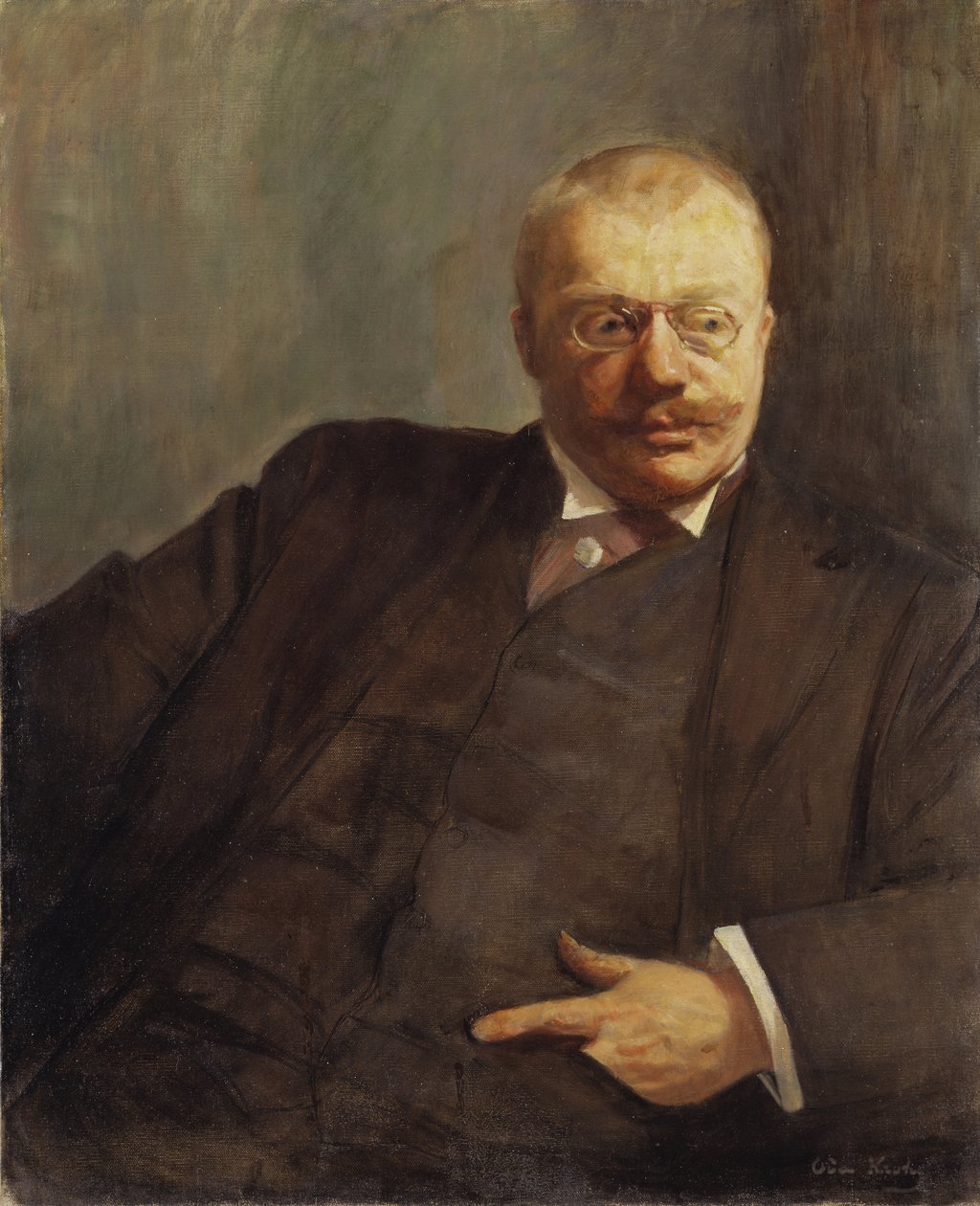 Gunnar Heiberg, ecrivain, újságíró és norvég dráma szerzője – Gunnar Heiberg költő (1857-1929) portréja, Krohg, Oda (1860-1935). Olajfestmény alkotó: Oda Krohg