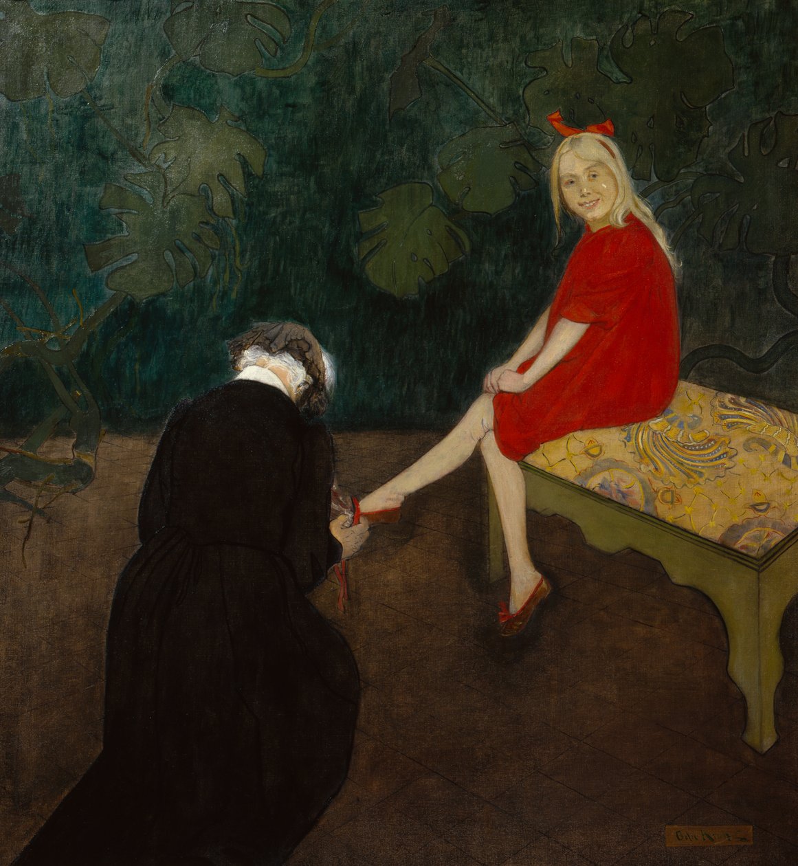 piros és fekete alkotó: Oda Krohg