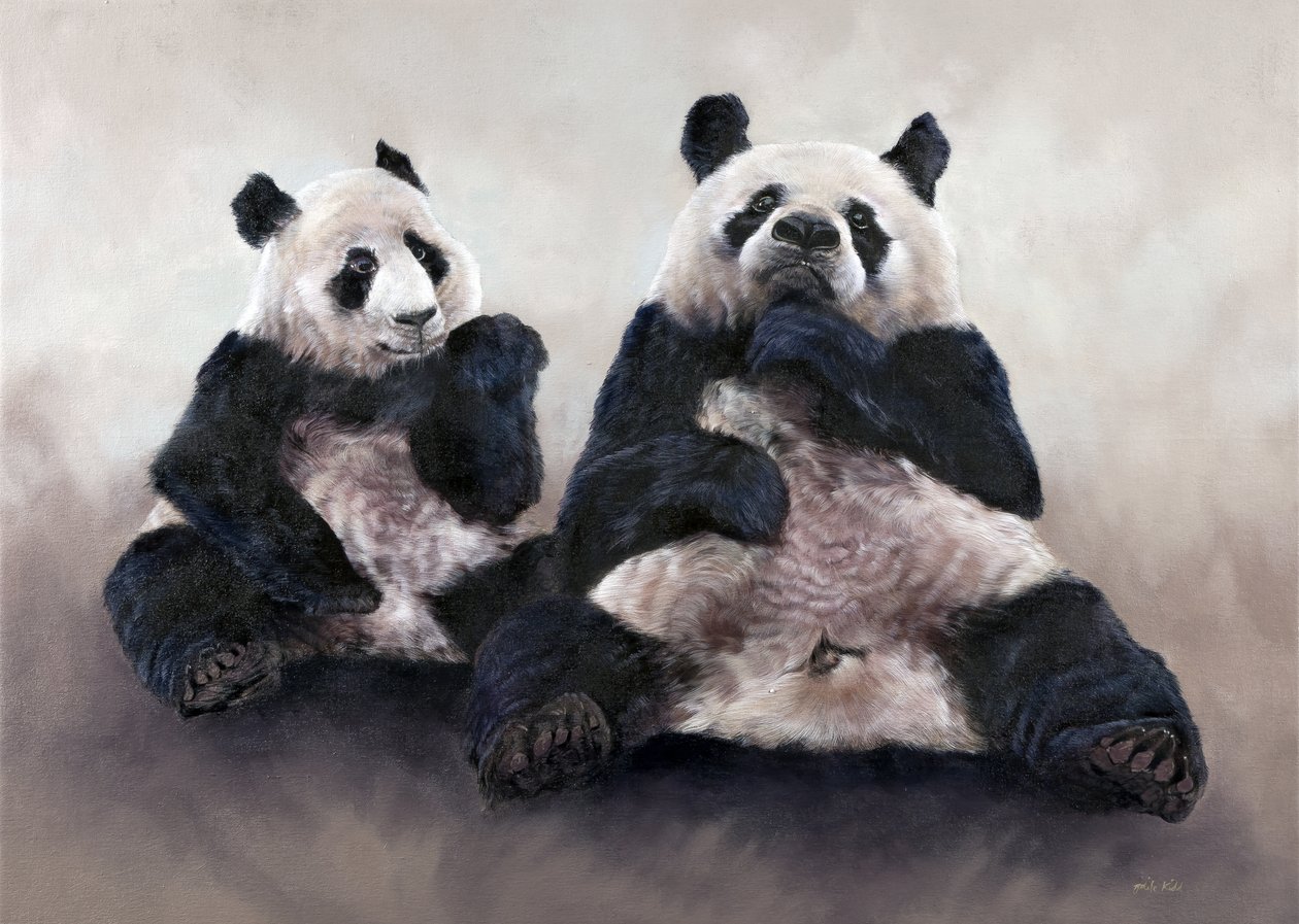 Kínai medve, Pixiu, 2014 (akril, vászon) alkotó: Odile Kidd
