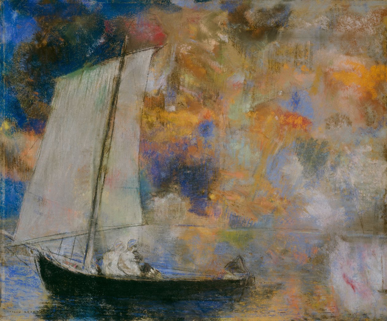 Virágfelhők alkotó: Odilon Redon