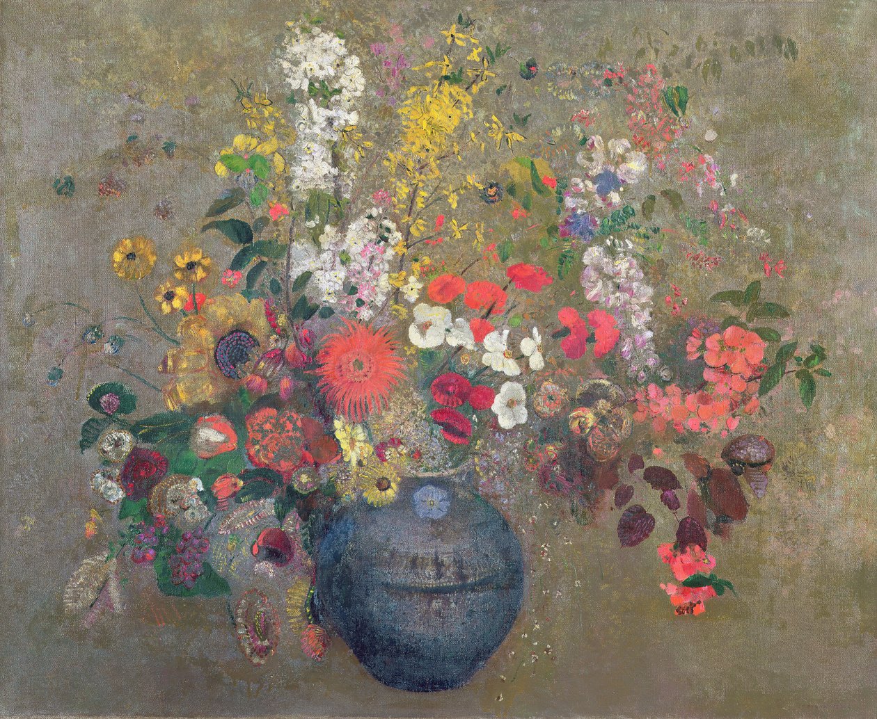Virágok, 1909 alkotó: Odilon Redon