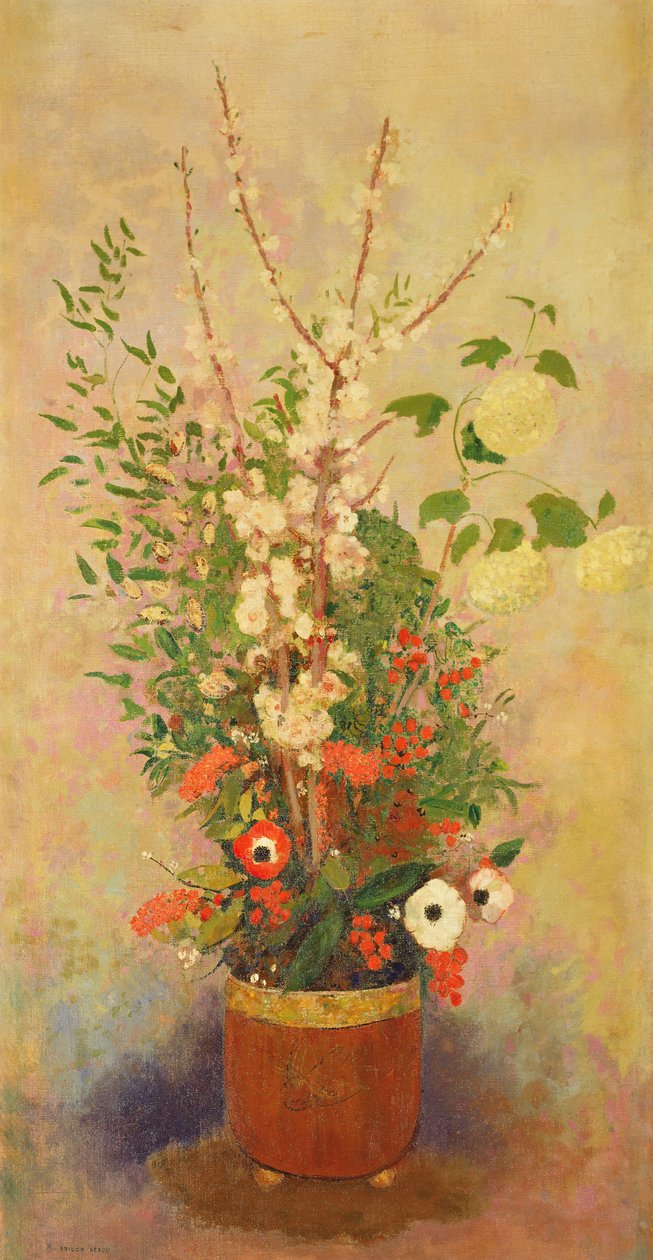 Virágok, 1905-6 alkotó: Odilon Redon