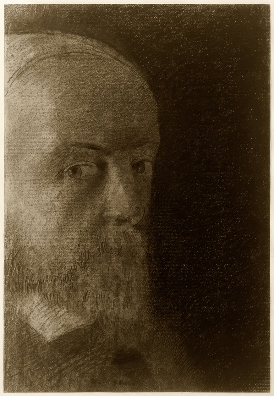 Fej / önarckép alkotó: Odilon Redon
