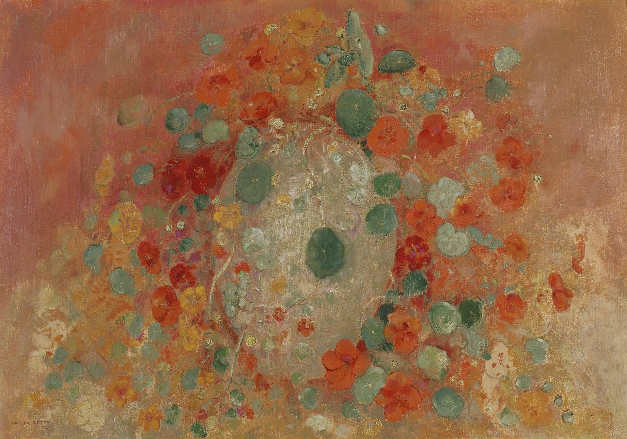 Nasturtiums, 1905 alkotó: Odilon Redon