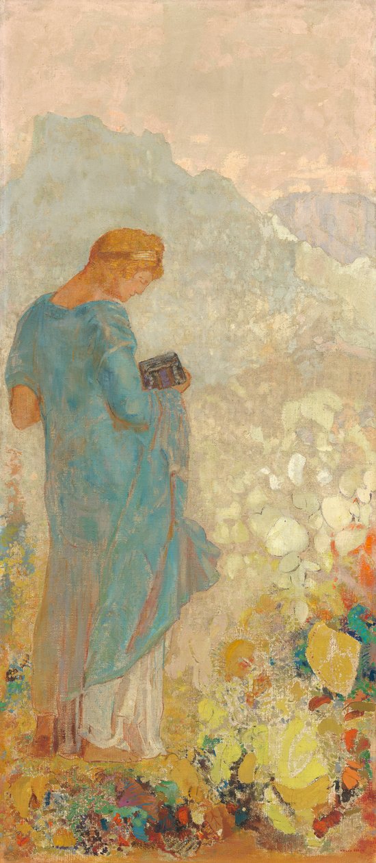 Pandora, 1910-2 alkotó: Odilon Redon