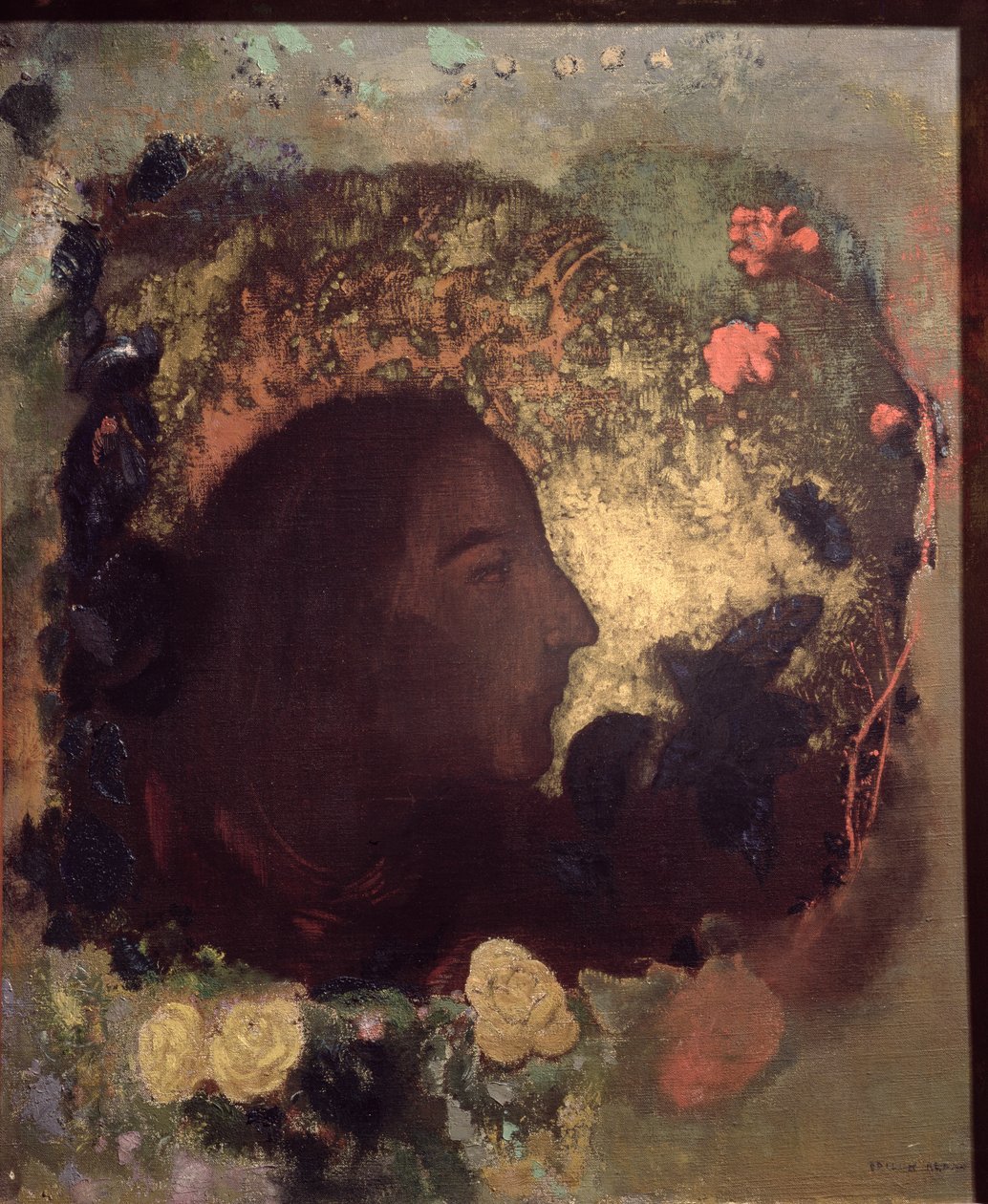 Paul Gauguin (1848-1903) portréja, halála után festve, 1903-2005 körül alkotó: Odilon Redon