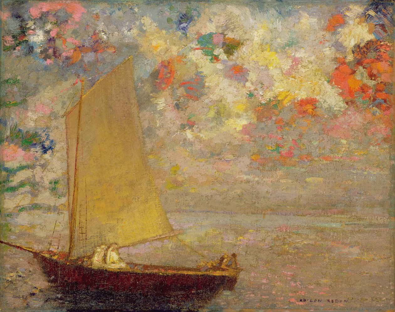 Vitorlás, 1905 alkotó: Odilon Redon
