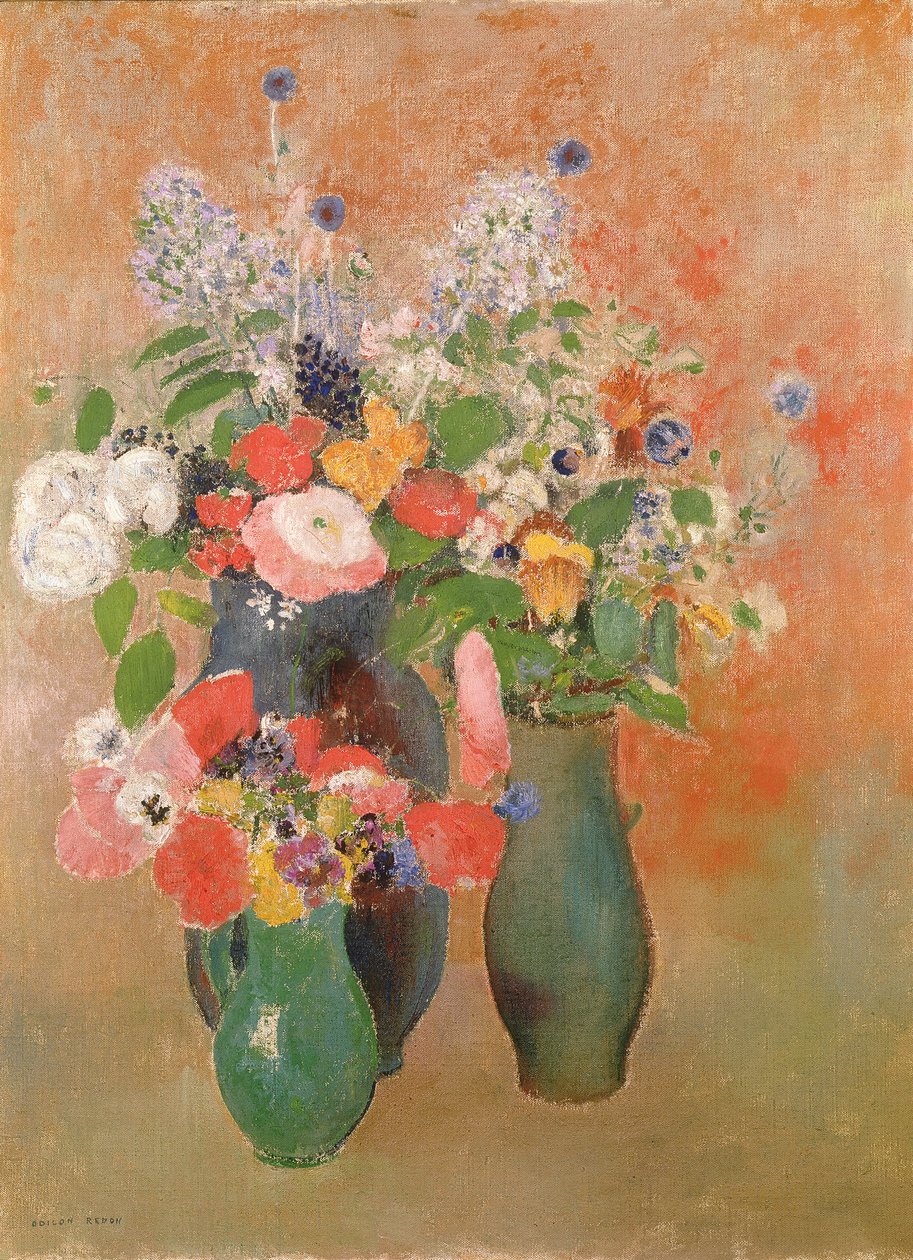 Virágcsendélet, 1910 alkotó: Odilon Redon