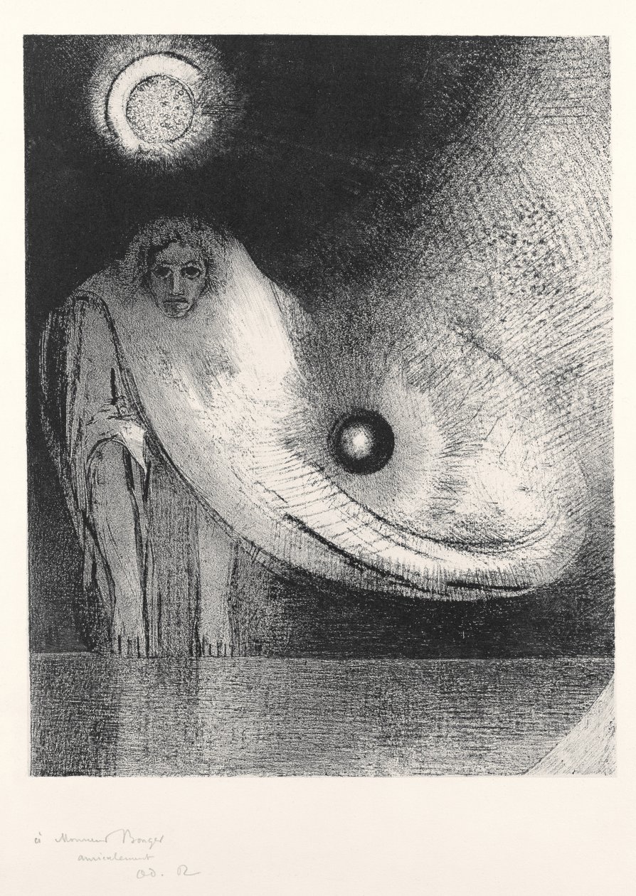 A Buddha, 1895 alkotó: Odilon Redon