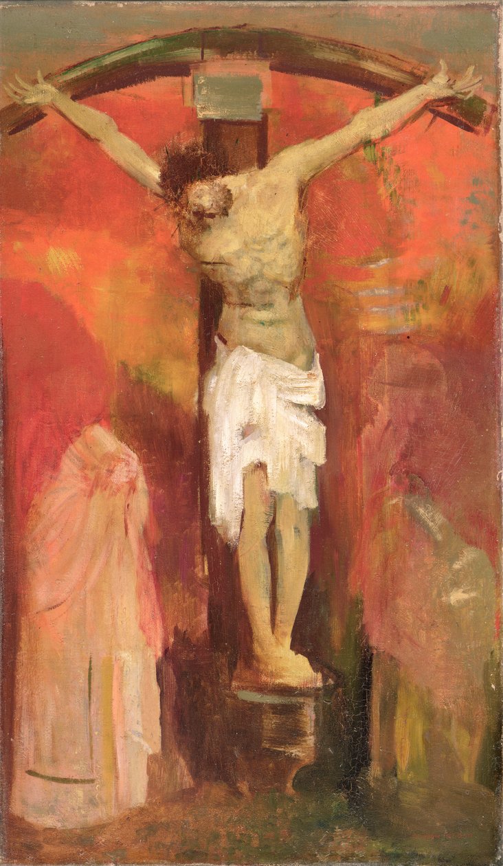 A keresztre feszítés, 1904 körül alkotó: Odilon Redon