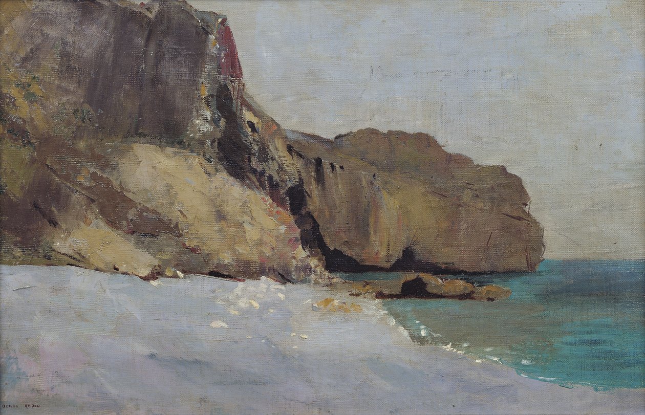 A sziklák Vallieres-ben, Royan közelében alkotó: Odilon Redon