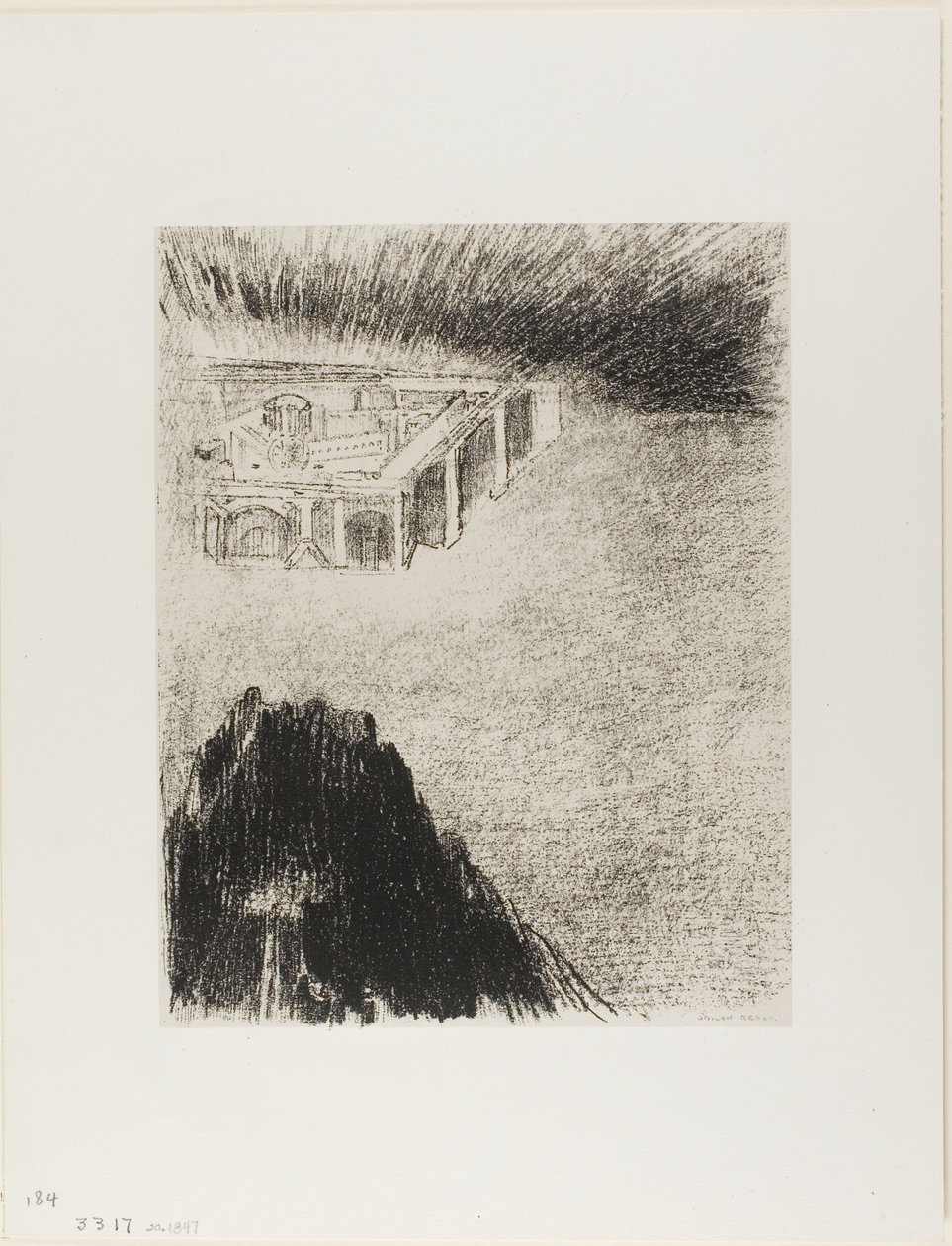 És én János láttam a Szent Várost, Új Jeruzsálemet, Istentől leszállva a Mennyből, 11/12. alkotó: Odilon Redon