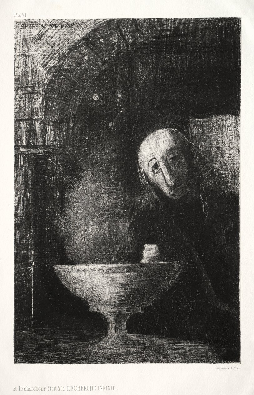 És a Kereső végtelen kereséssel foglalkozott alkotó: Odilon Redon
