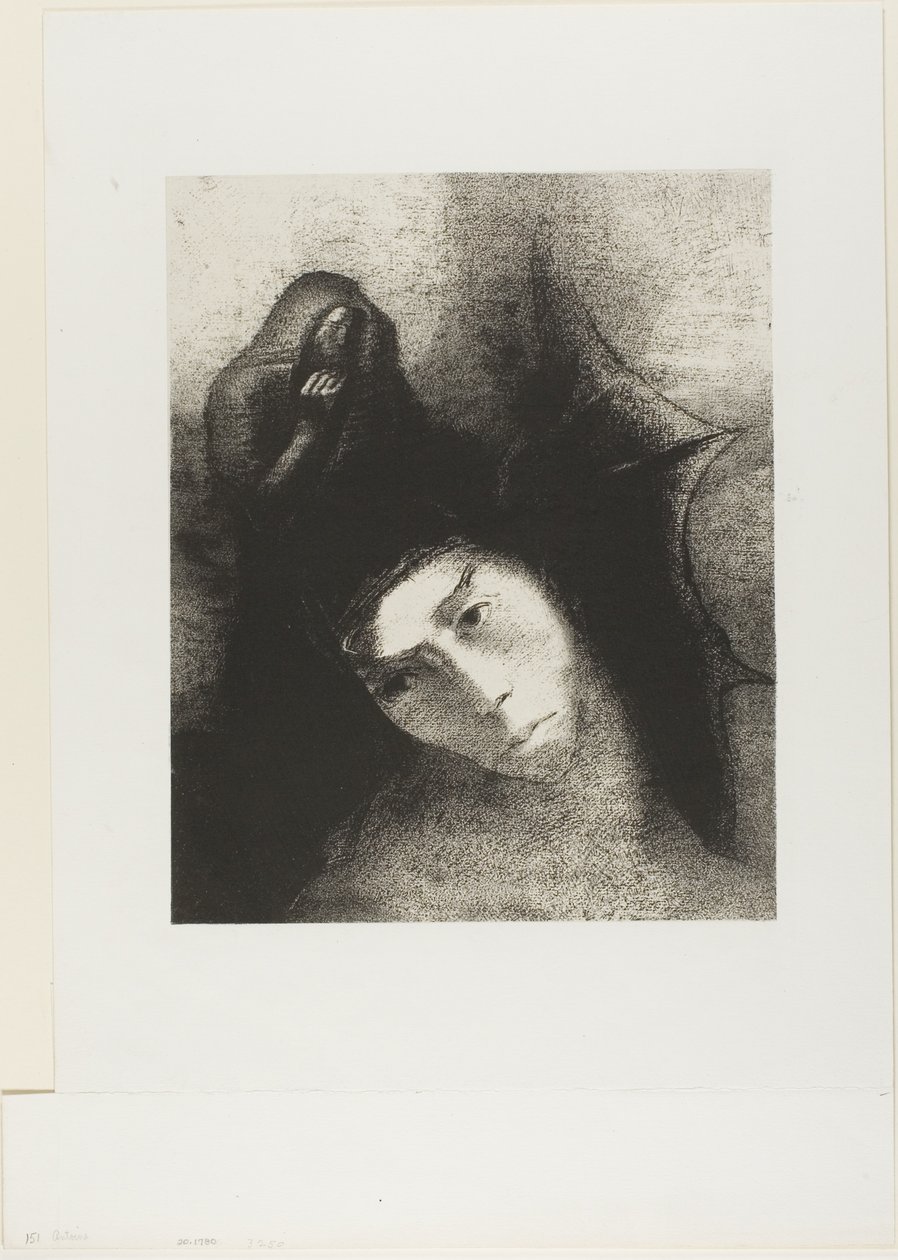 Anthony: "Mi ennek az egésznek a célja?" Az ördög: "Nincs tárgy!", 24/18. tábla alkotó: Odilon Redon