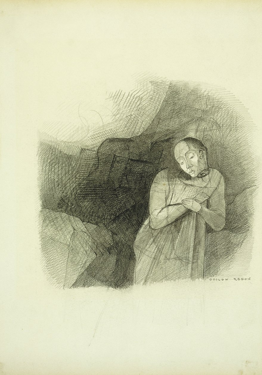 Jelenés, 1870-75 alkotó: Odilon Redon