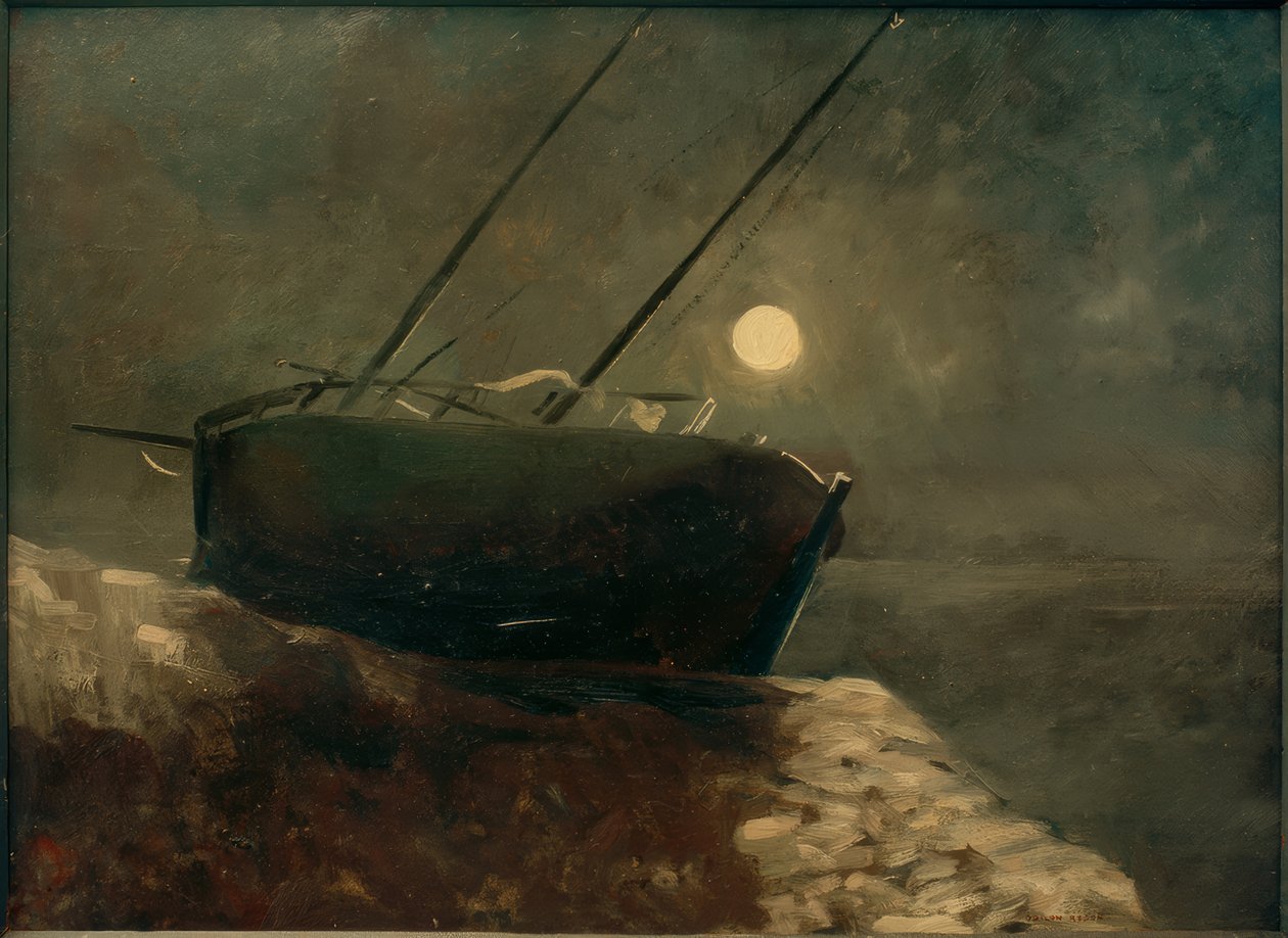 Holdfényes csónak alkotó: Odilon Redon