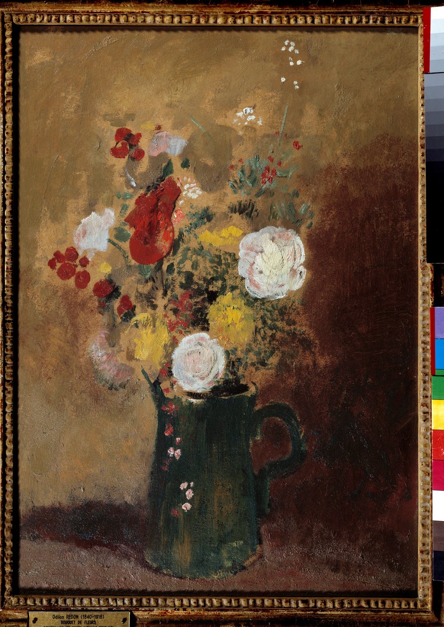Virágcsokrok Odilon Redon festménye (1840-1916) 19. századi Bordeaux, Musee des Beaux Arts alkotó: Odilon Redon