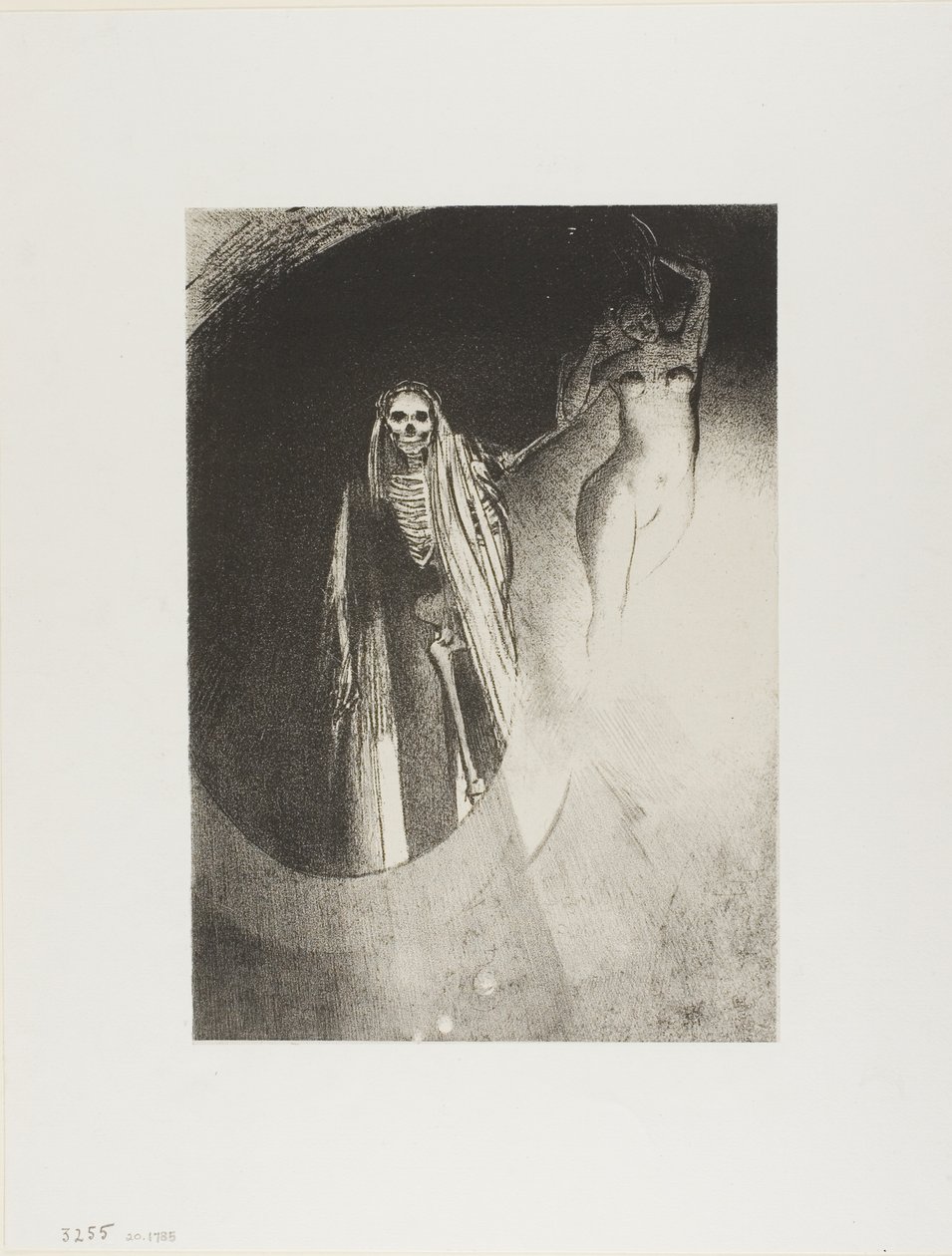 Halál: Én teszek komolyra; Öleljük át egymást, 20/24-es tábla alkotó: Odilon Redon