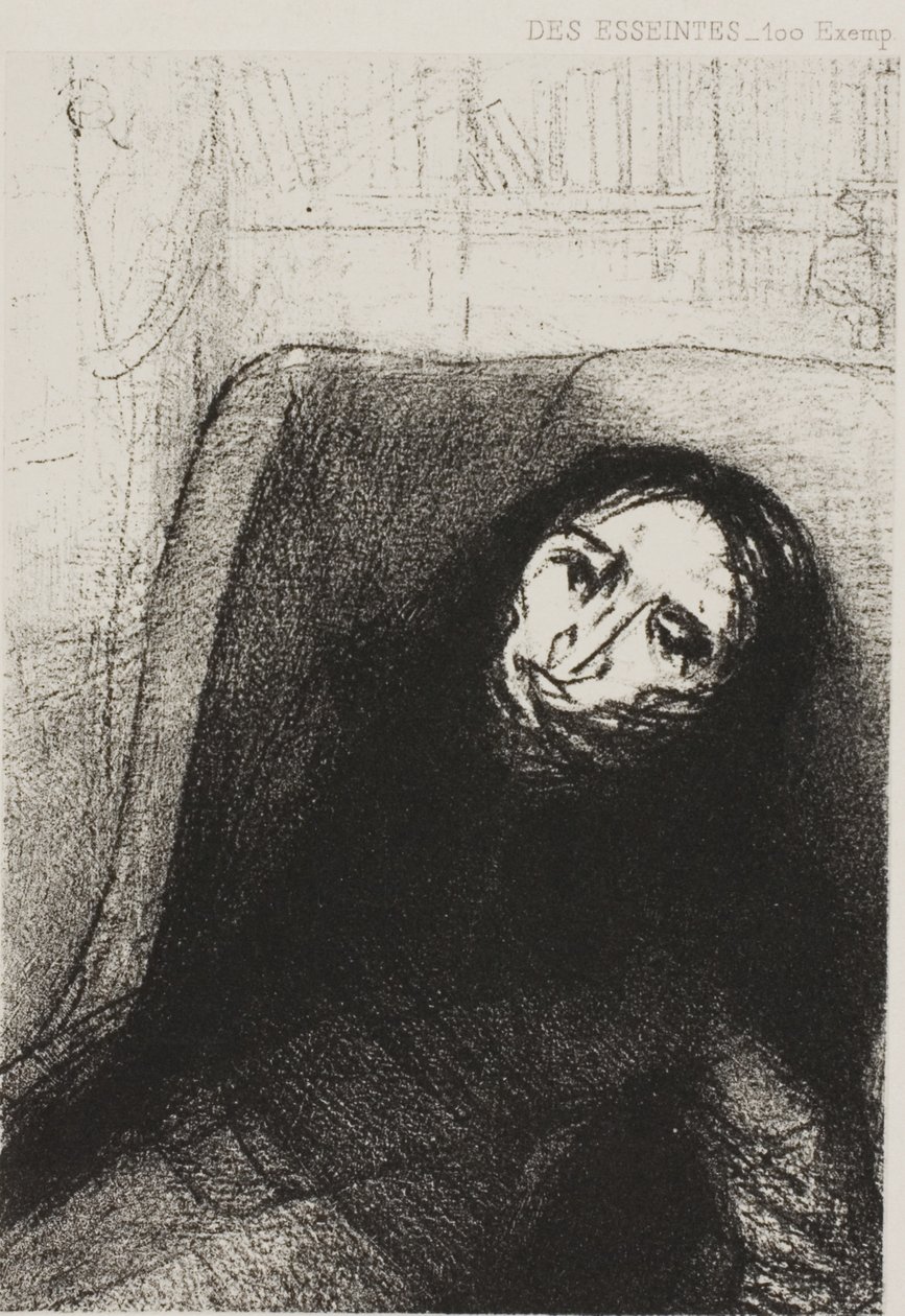 Des Esseintes, J. K. Huysmans A Rebours frontispiece alkotó: Odilon Redon