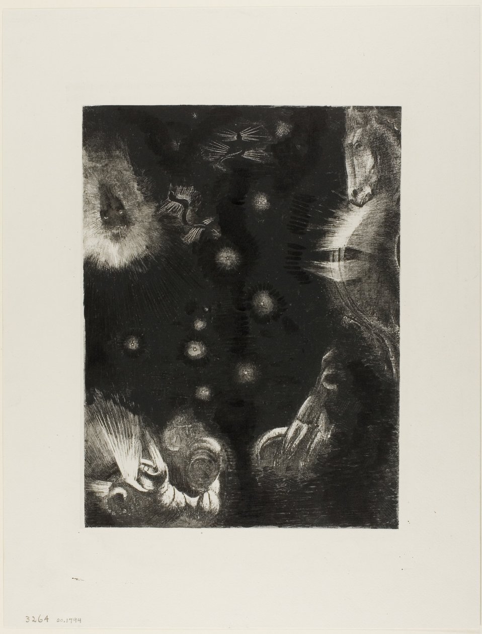 Különböző népek élnek az óceán országaiban, 23/24-es tábla alkotó: Odilon Redon