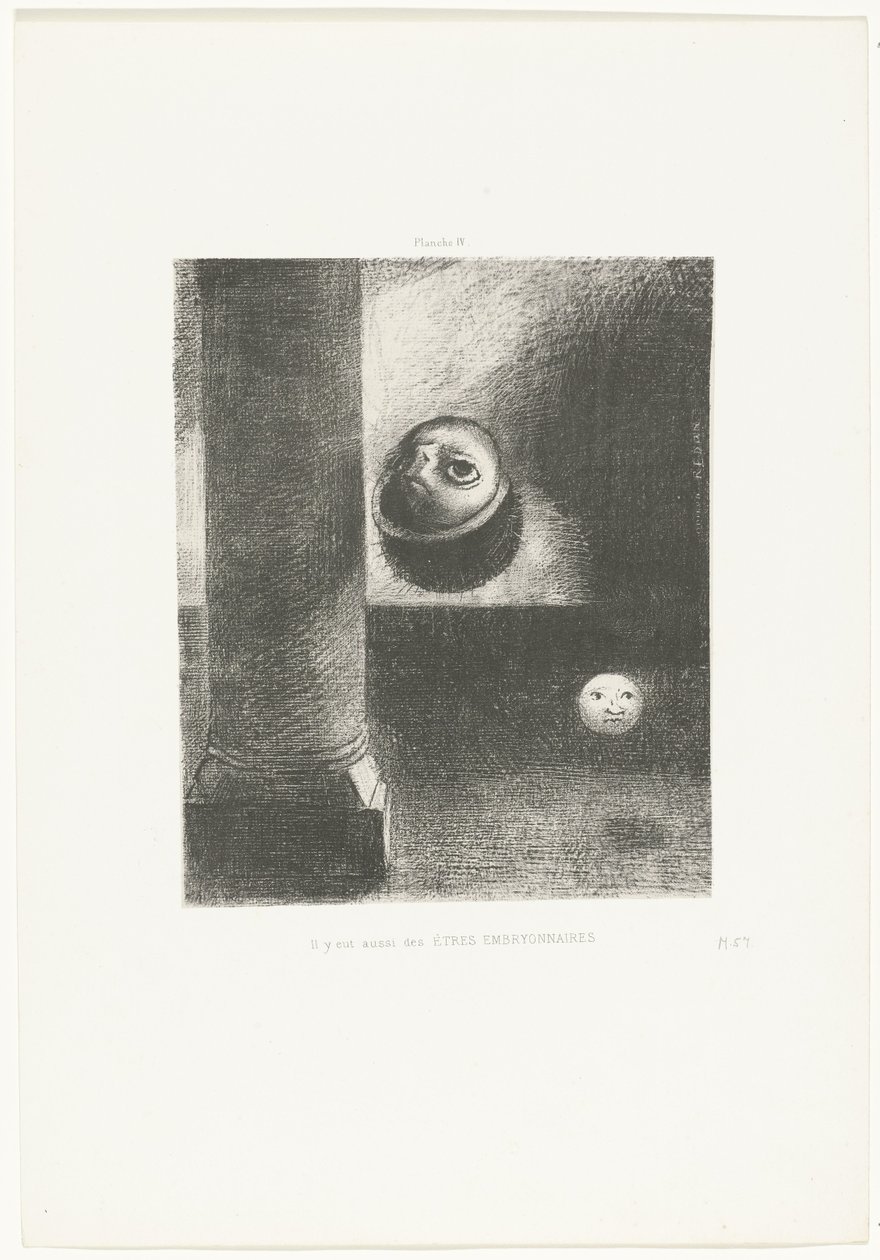 Er waren ook embrió wezens EMBRYONIKUS LÉNYEK is voltak (cím a tárgyon) alkotó: Odilon Redon