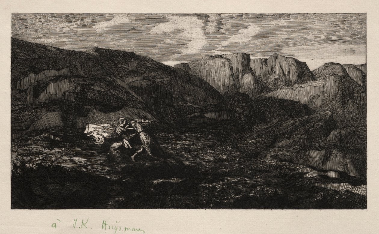 Félelem, 1866. alkotó: Odilon Redon