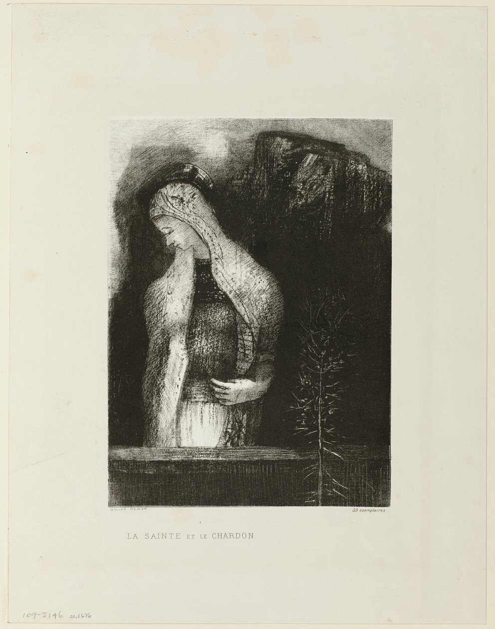 Női Szent és Bogáncs alkotó: Odilon Redon