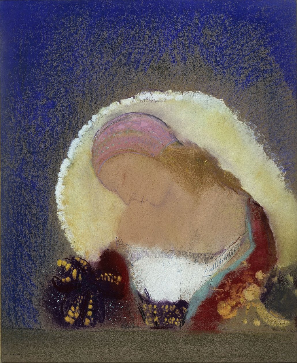 Megvilágított virág alkotó: Odilon Redon