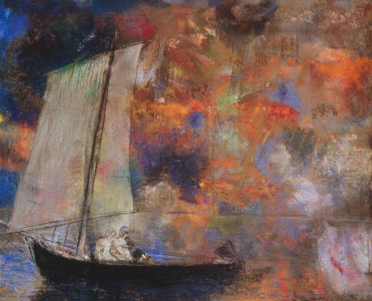 Virág Felhők alkotó: Odilon Redon