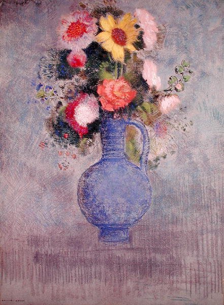 Virágok (pasztell, papíron) alkotó: Odilon Redon