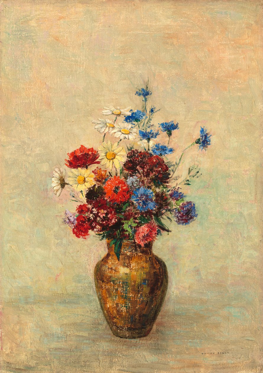 Virágok vázában alkotó: Odilon Redon