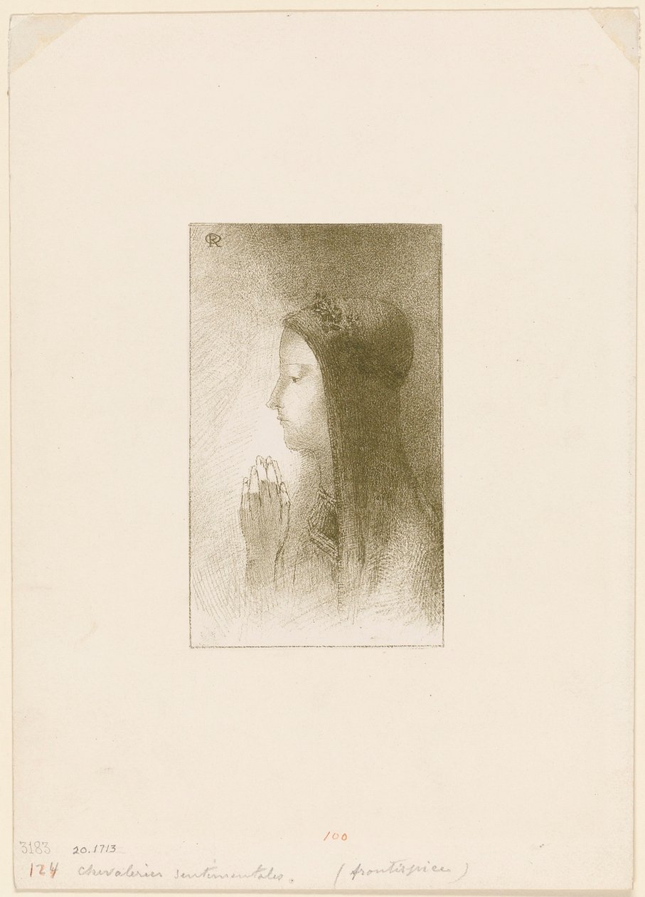 Ferdinand Hérold Chevaleries sentimentales címlapja alkotó: Odilon Redon