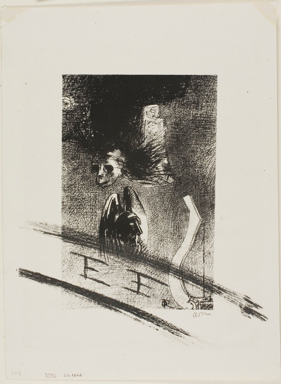Iwan Gilkin Damnation című művének címlapképe a művész tollából alkotó: Odilon Redon