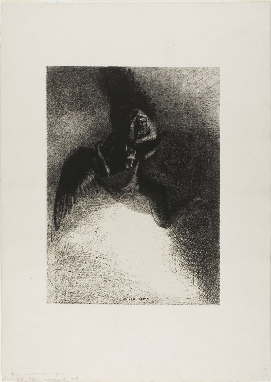 A Gustave Flaubert előlapja (Gustave Flaubertnek) alkotó: Odilon Redon