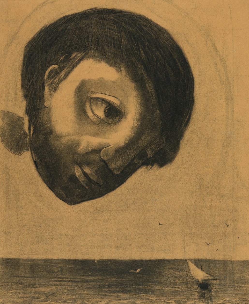 A vizek őrző szelleme alkotó: Odilon Redon