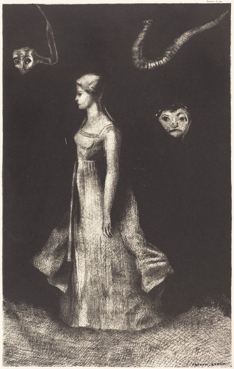 Mánia (Megszállottság) alkotó: Odilon Redon