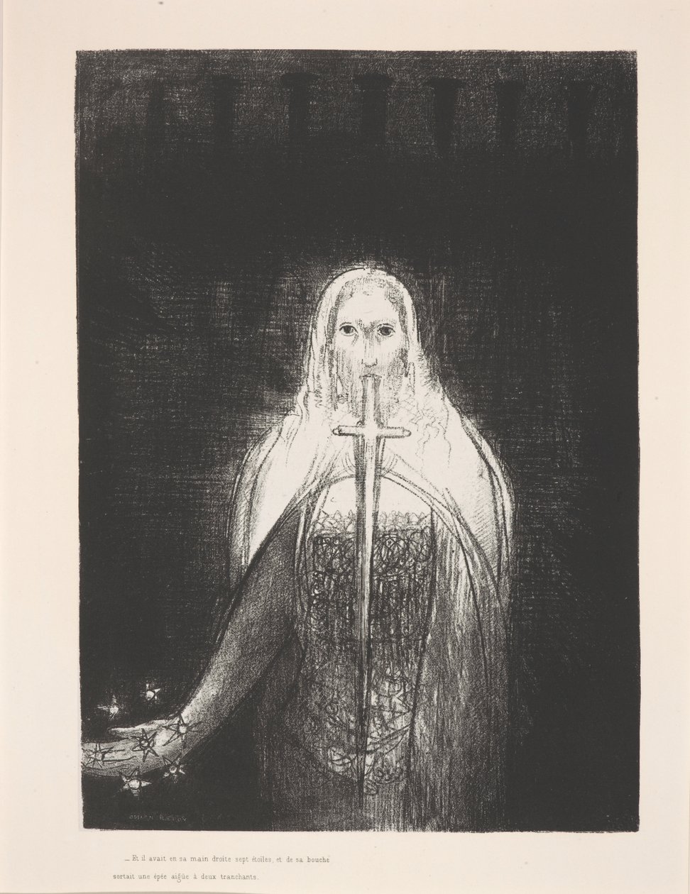 „Jobb kezében tartotta a hét csillagot...”, illusztráció az „Apocalypse de Saint-Jean” sorozatból alkotó: Odilon Redon