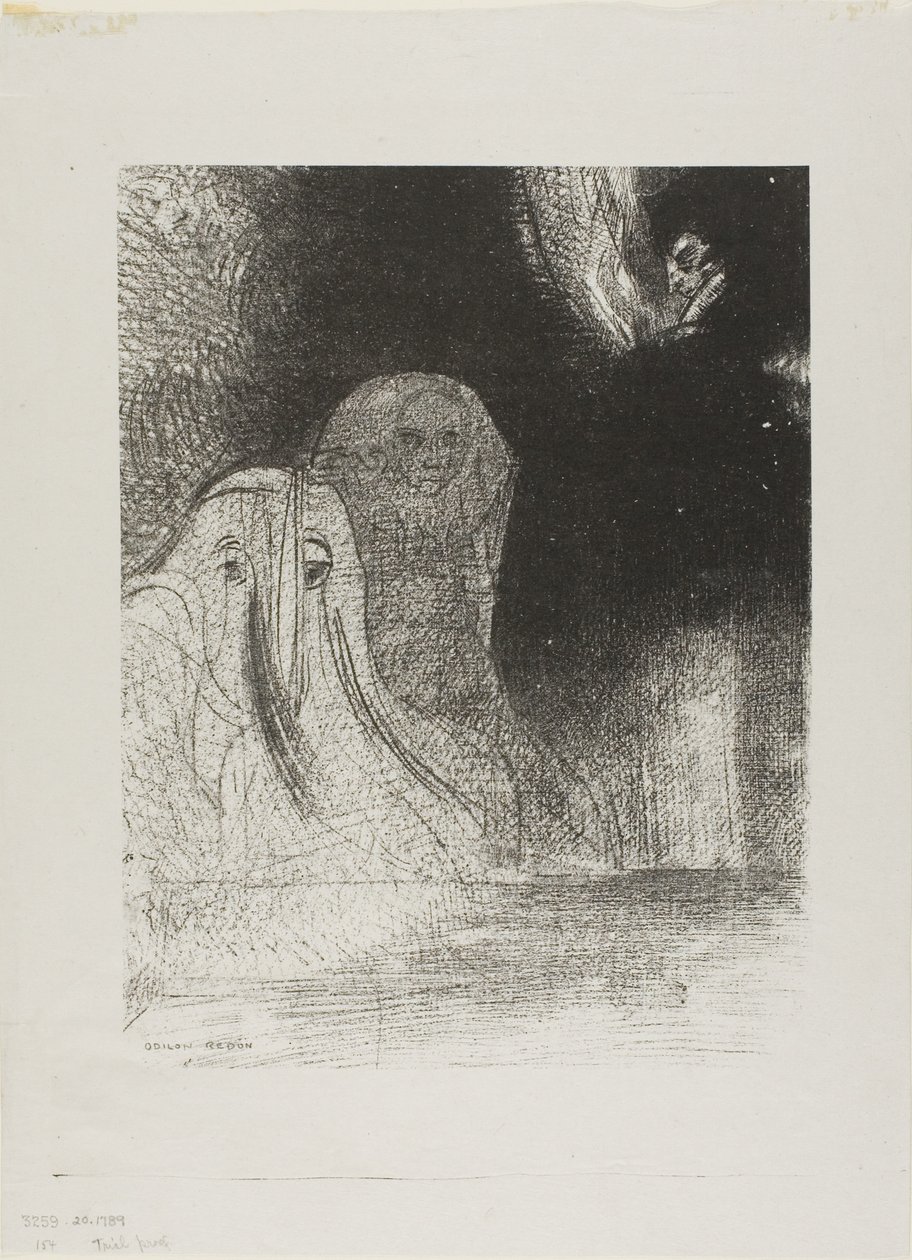 Néha láttam az égen a szellemek formáit, 21/24. tábla alkotó: Odilon Redon